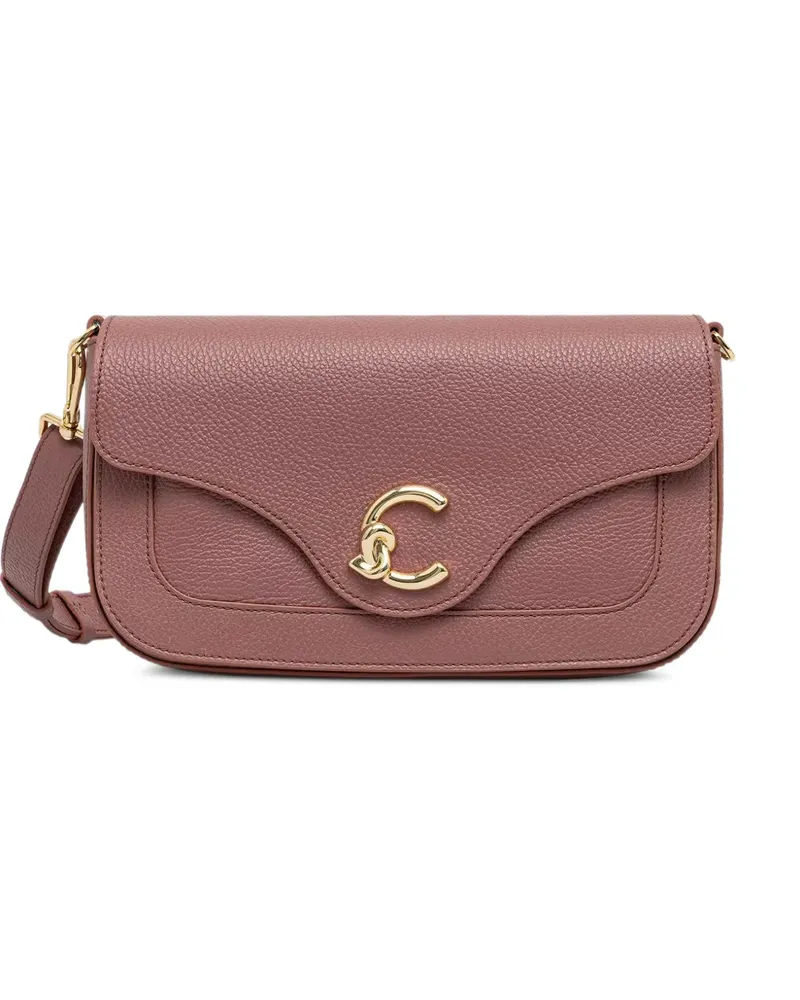 Coccinelle Mittelgroße C-Me Schultertasche aus Leder - Rosa Rosa