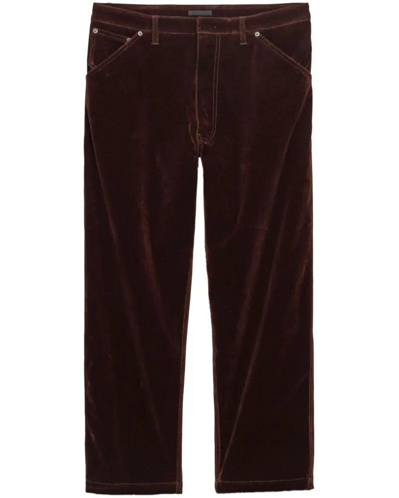 Prada Hose aus Samt - Braun Braun