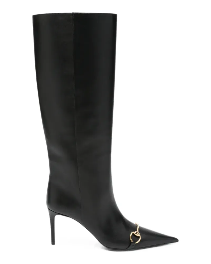Gucci Donna Slip-On-Boots - Schwarz Schwarz