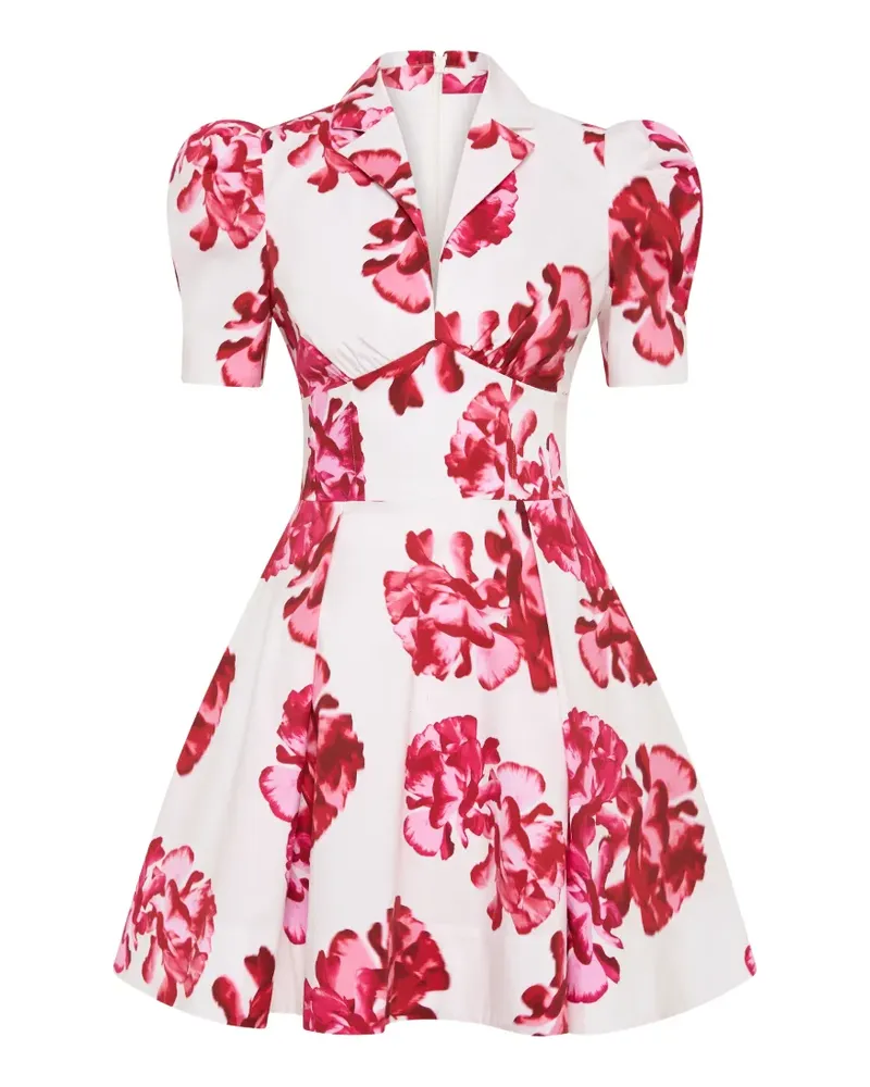 Rebecca Vallance Minikleid mit Puffärmeln - Weiß Weiß