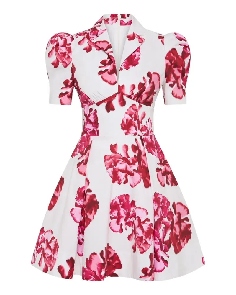 Rebecca Vallance Minikleid mit Puffärmeln - Weiß Weiß