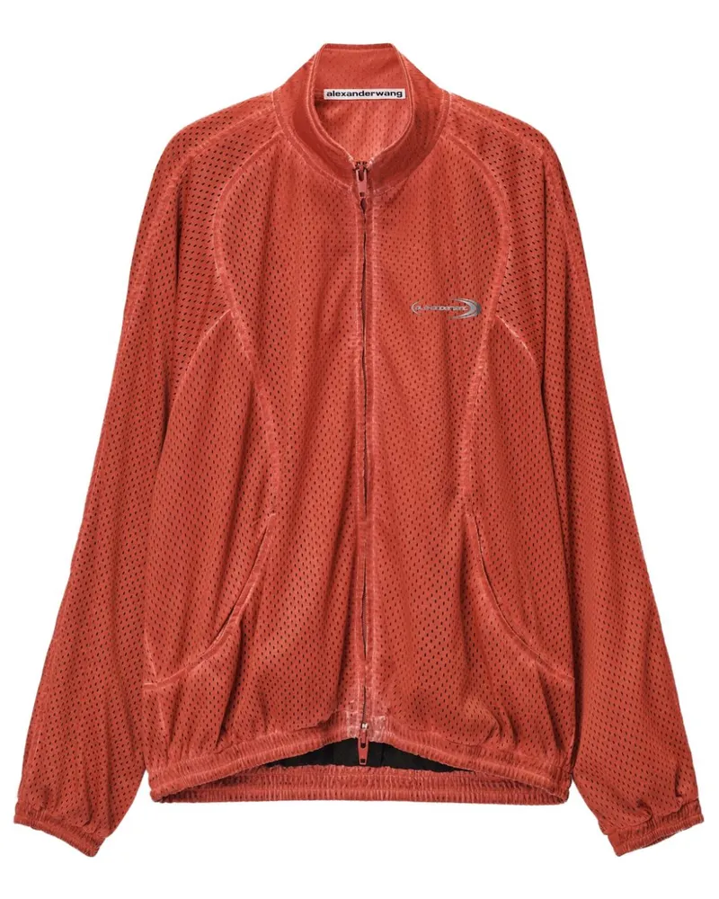 Alexander Wang Sportjacke aus Mesh - Orange Orange