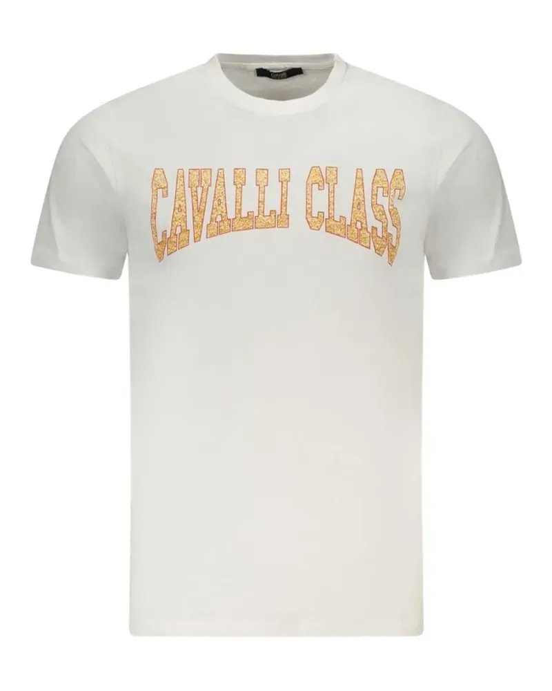 Roberto Cavalli logo-print T-shirt - Weiß Weiß