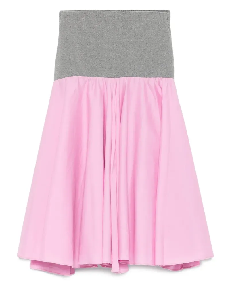 GIMAGUAS Ausgestellter Midirock mit Stretchbund - Rosa Rosa
