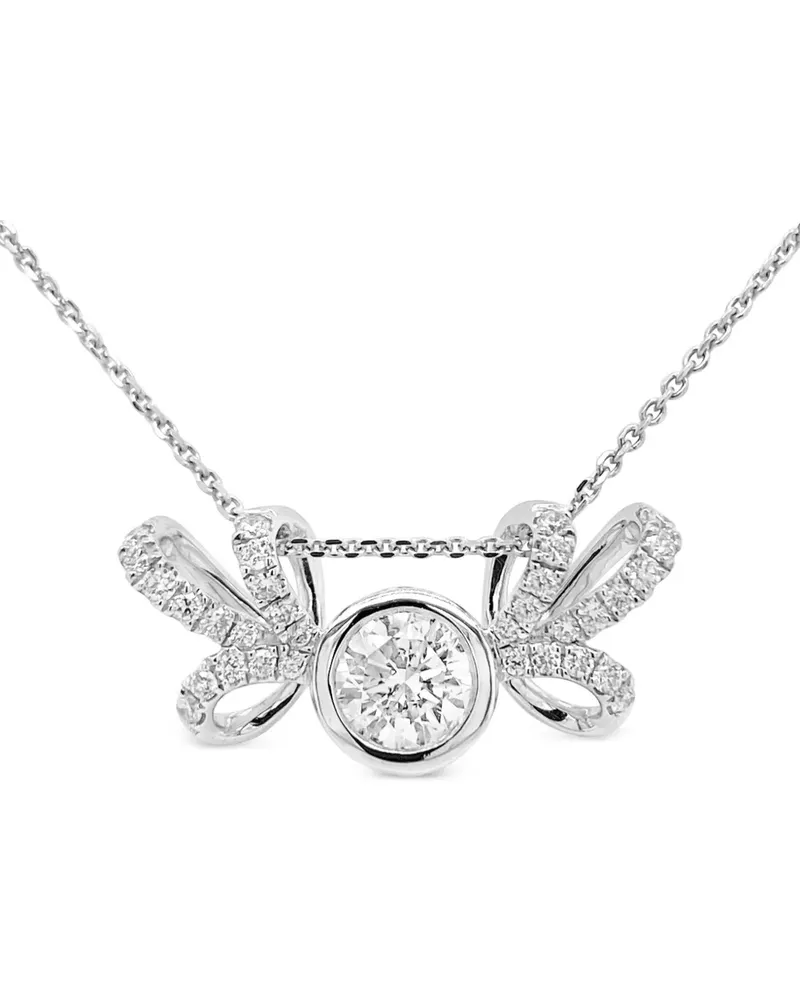 HYT Jewelry 18kt Weißgoldhalskette mit Diamanten - Silber Silber