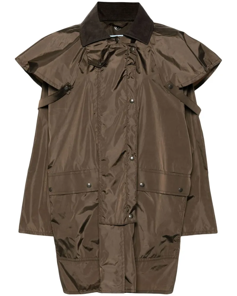 Prada Jacke mit Cordkragen - Braun Braun