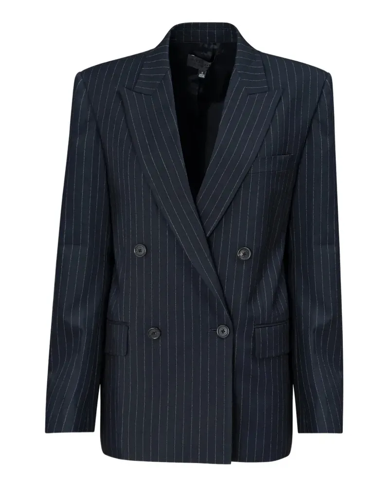 Nili Lotan Doppelreihiger Leston Blazer mit Nadelstreifen - Blau Blau