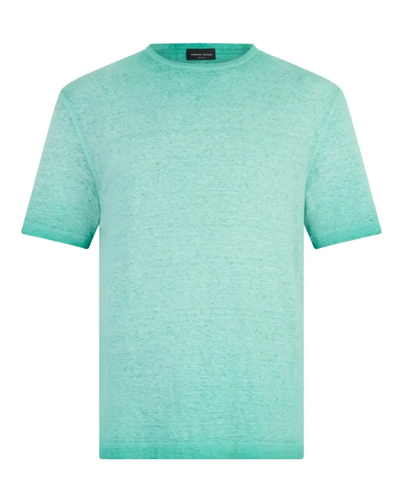 Roberto Collina marl-effect crew-neck T-shirt - Grün Grün