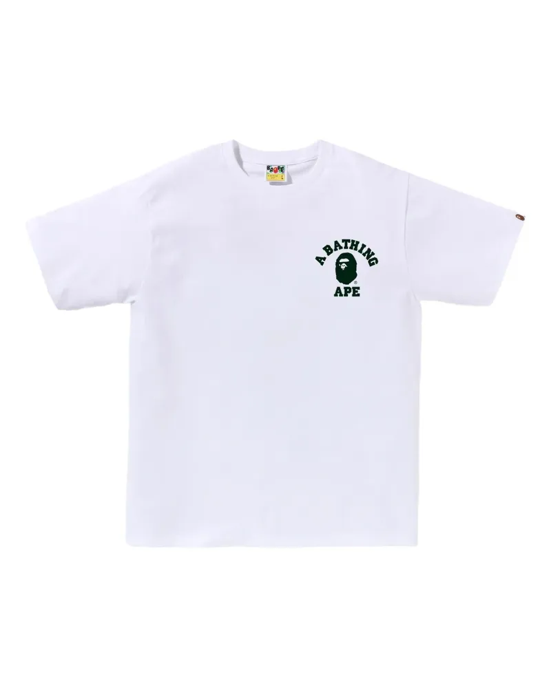 BAPE ABC Camo T-Shirt mit grafischem Print - Weiß Weiß