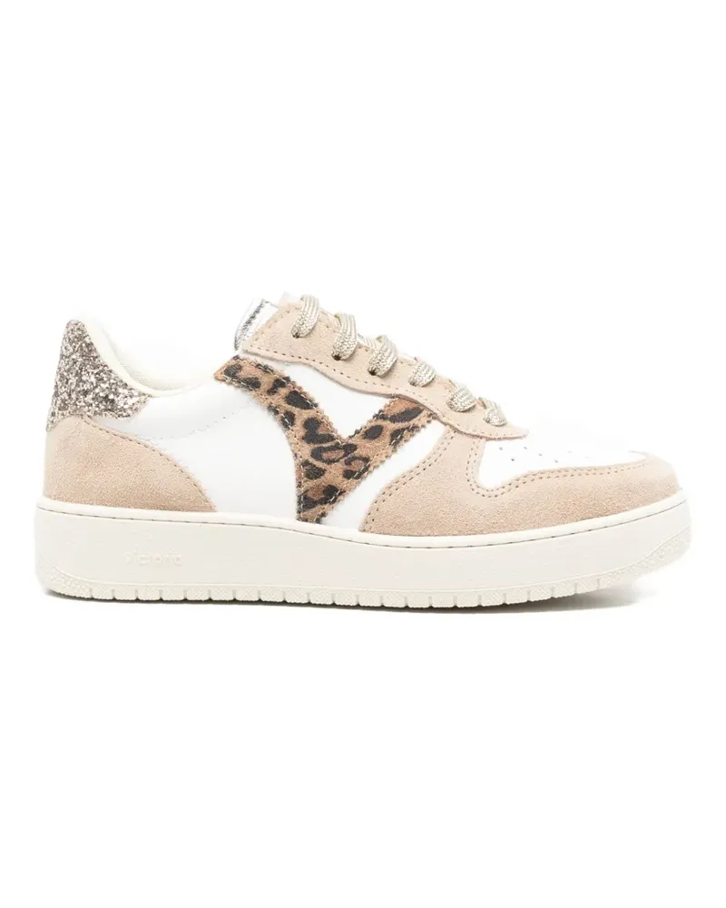 Victoria Sneakers mit Glitter-Detail - Nude Nude