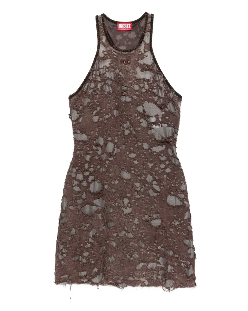 Diesel Kleid in Distressed-Optik - Braun Braun