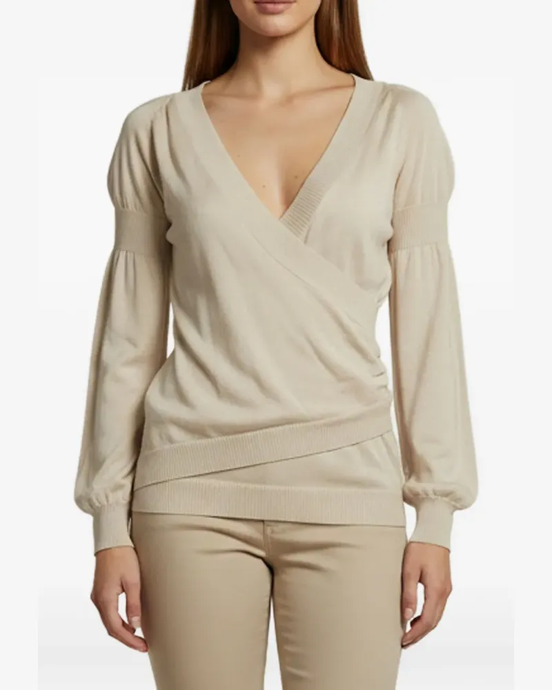 Barbara Bui Drapierter Pullover - Nude Nude