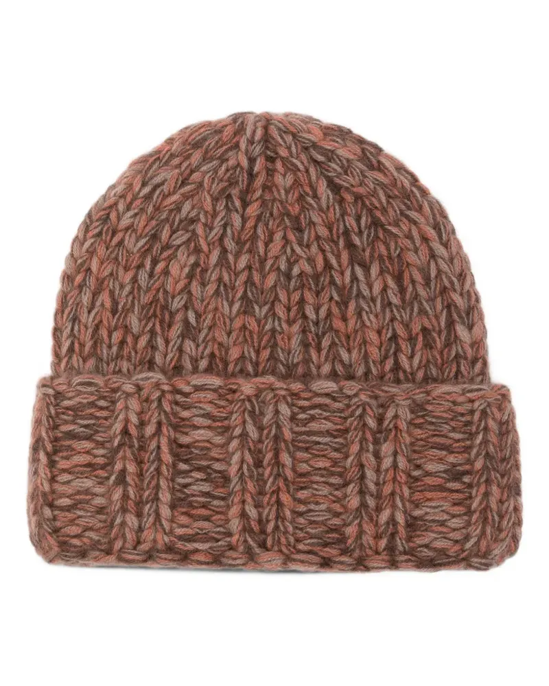 Liska chunky-knit cashmere beanie hat - Braun Braun