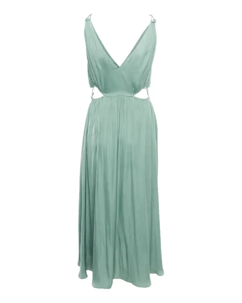 Maje openwork sleeveless midi dress - Grün Grün