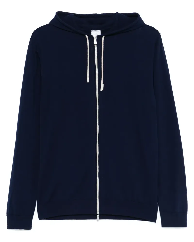 Eleventy Hoodie aus Wolle - Blau Blau