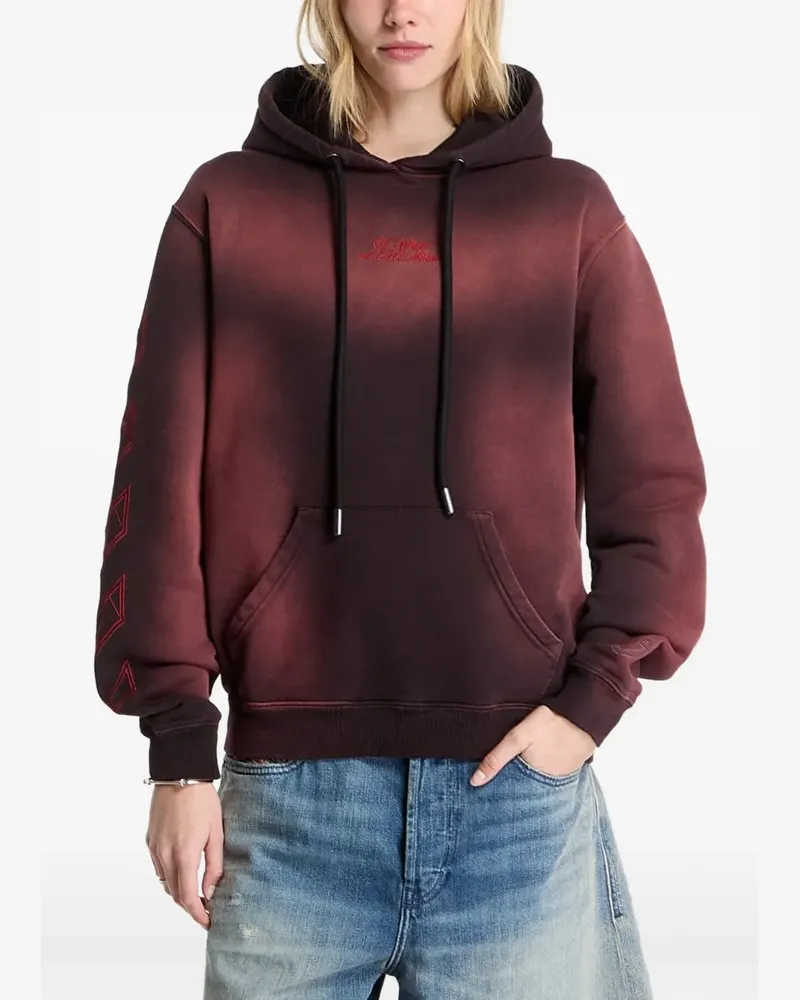 OFF-WHITE x AC Milan gradient-effect hoodie - Rot Rot