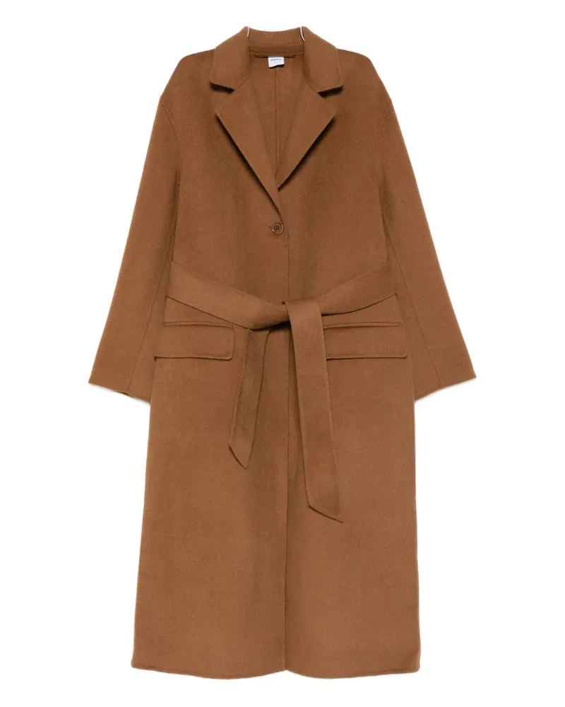 ASPESI belted pocket coat - Braun Braun