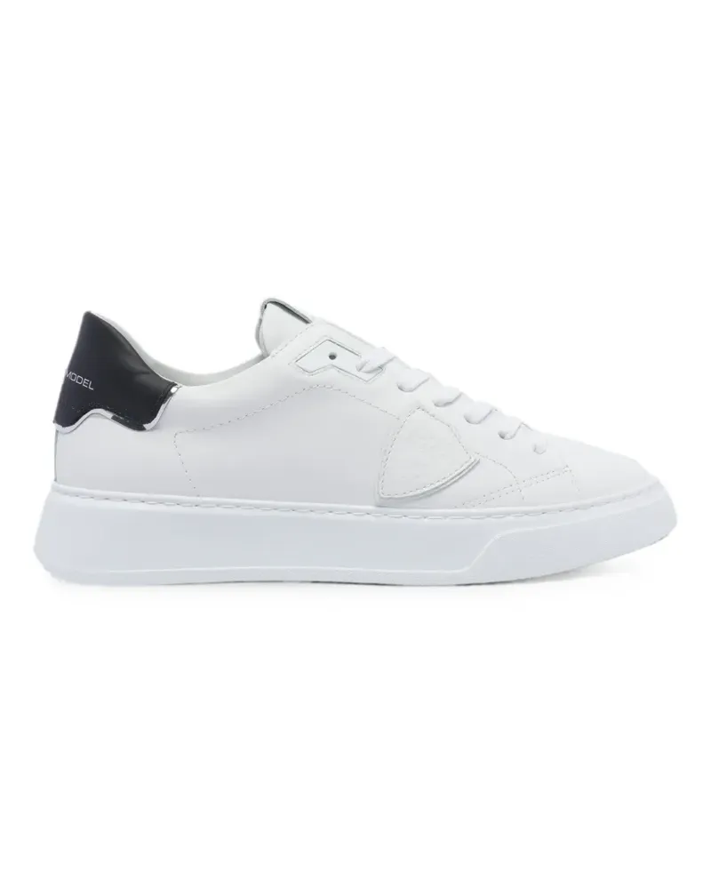 Philippe Model Temple logo-patch sneakers - Weiß Weiß