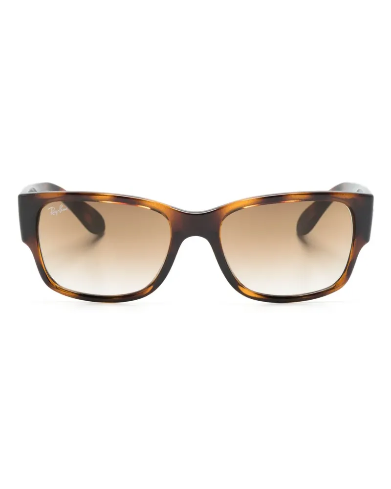 Ray Ban Sonnenbrille mit eckigem Gestell - Braun Braun