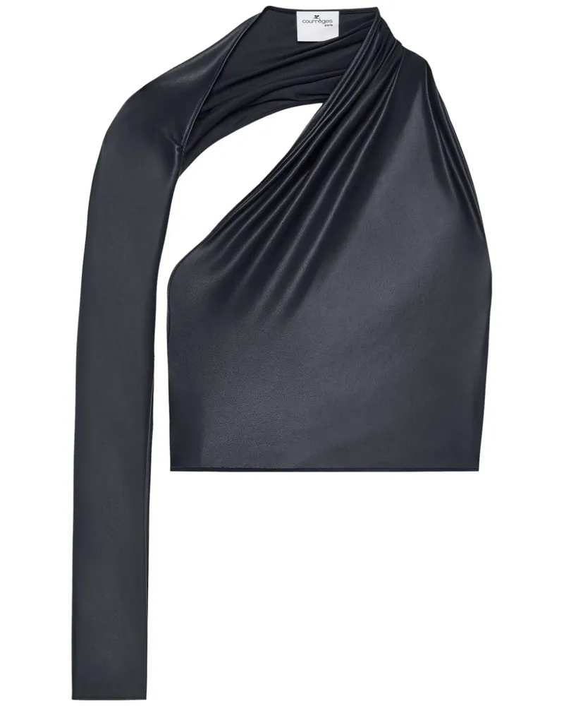 Courrèges Cropped-Top - Schwarz Schwarz