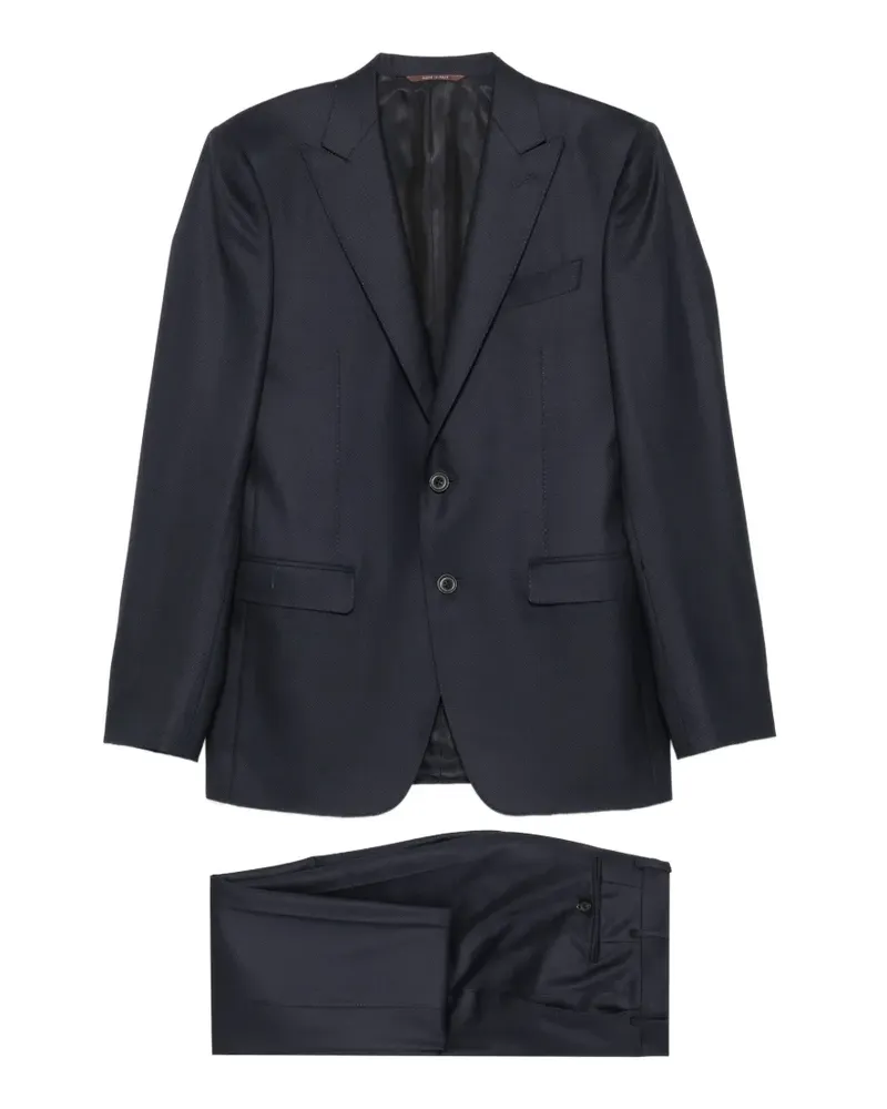 Canali wool single-breasted suit - Blau Blau