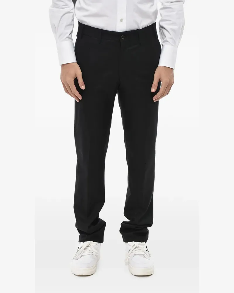 Corneliani stretch virgin-wool trousers - Schwarz Schwarz