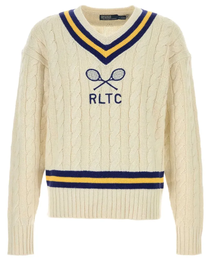 Ralph Lauren Pullover mit Logo-Stickerei - Weiß Weiß