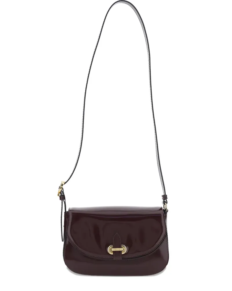 Pollini Schultertasche mit FF-Schild - Braun Braun