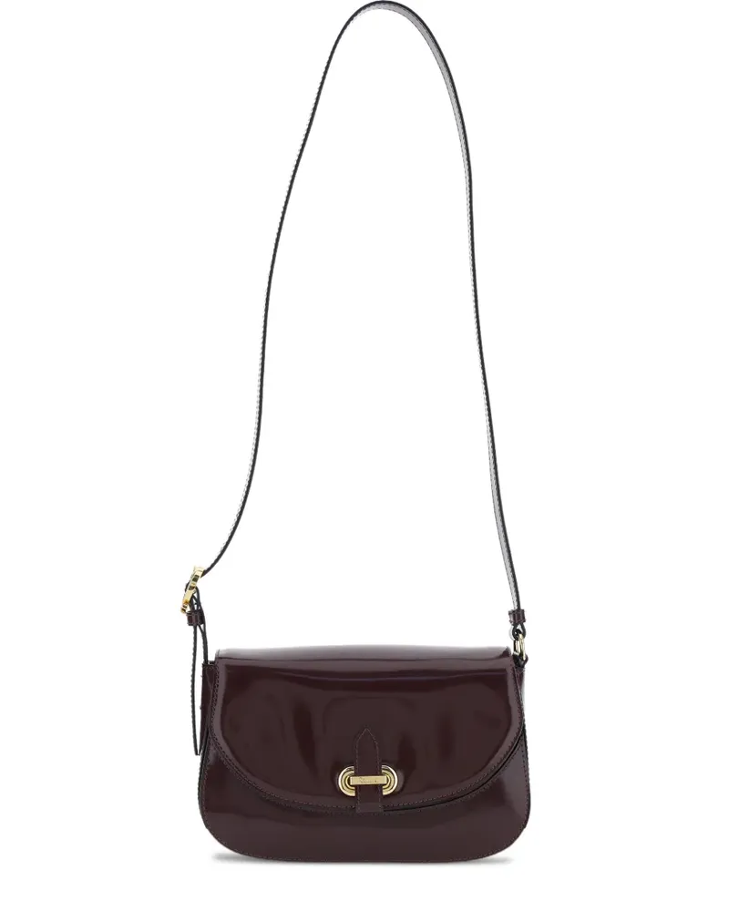 Pollini Schultertasche mit FF-Schild - Braun Braun