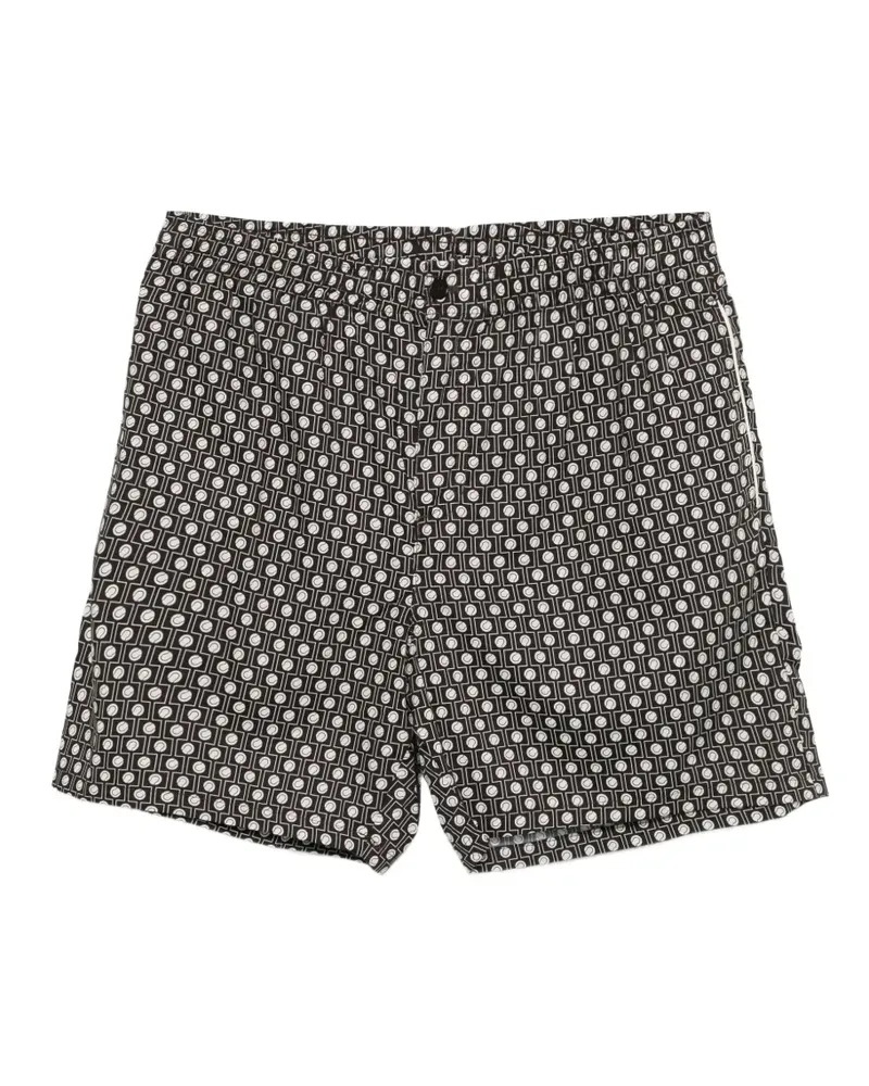 Lacoste patterned shorts - Schwarz Schwarz