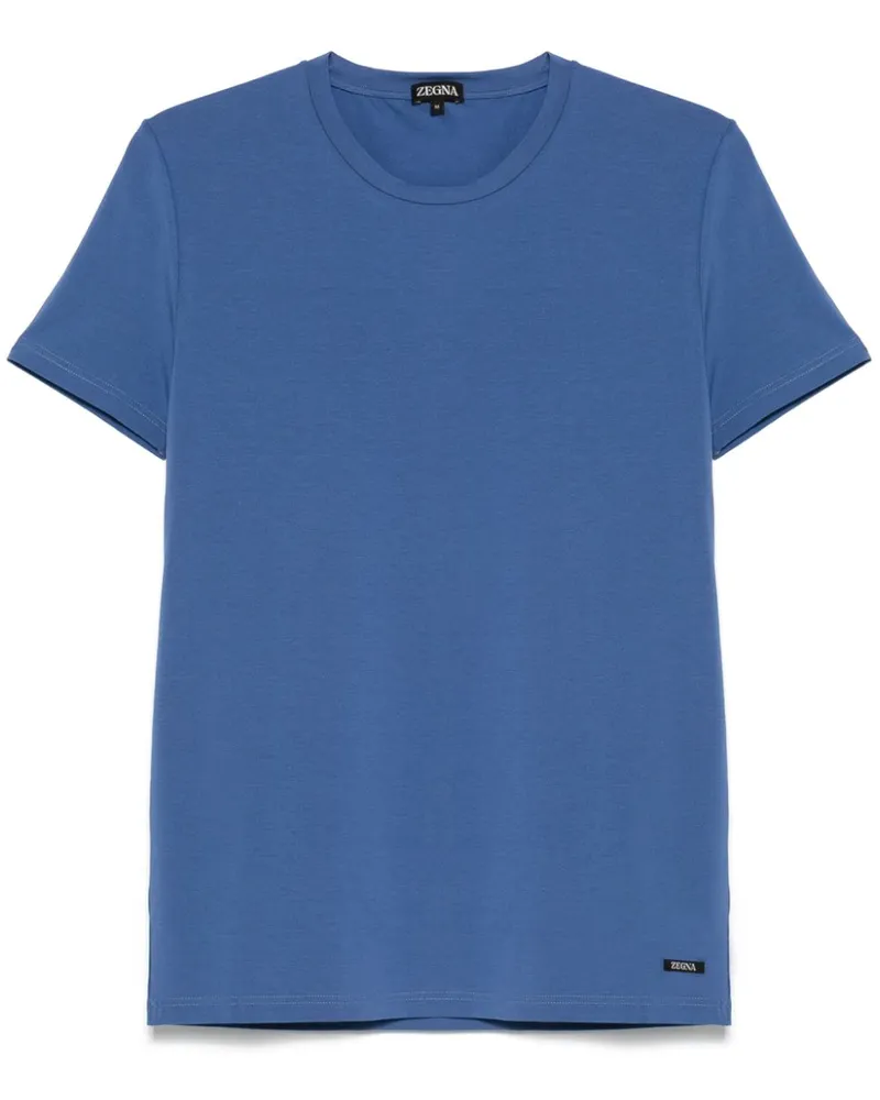 Ermenegildo Zegna T-Shirt mit Rundhalsausschnitt - Blau Blau
