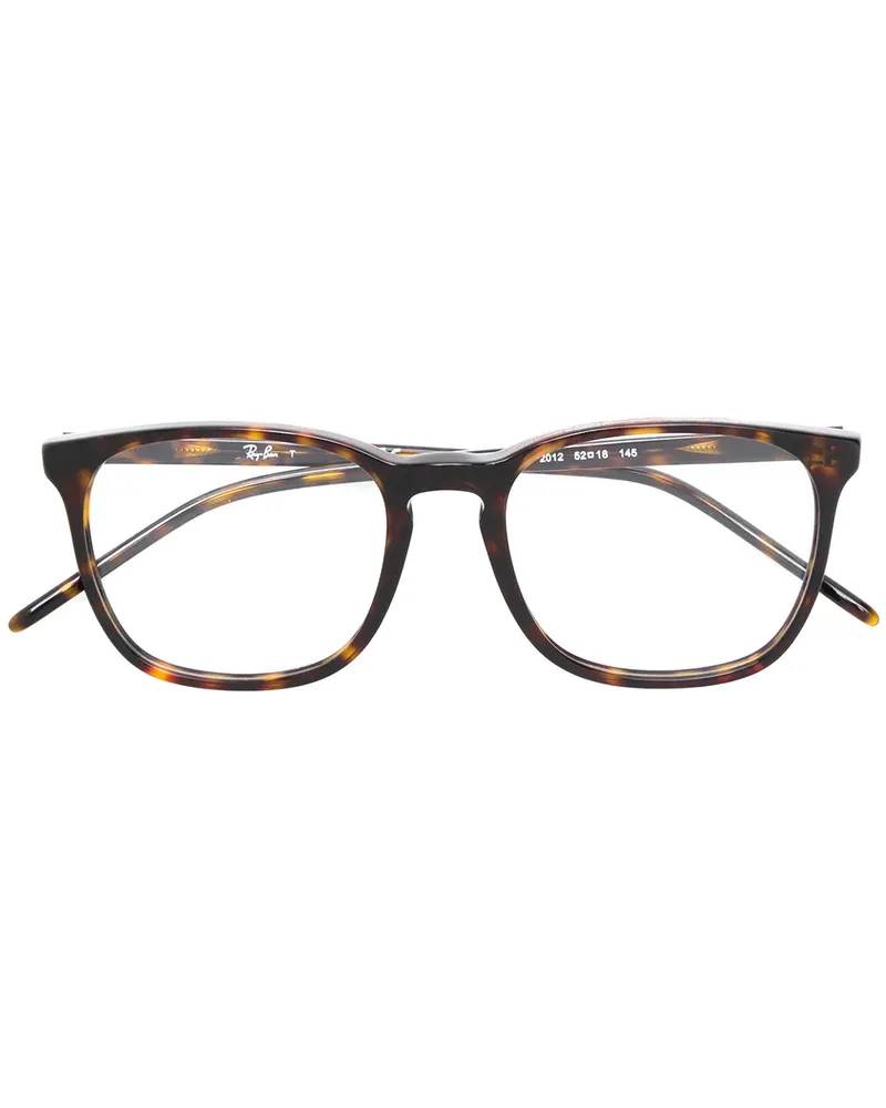 Ray Ban Eckige Brille - Braun Braun