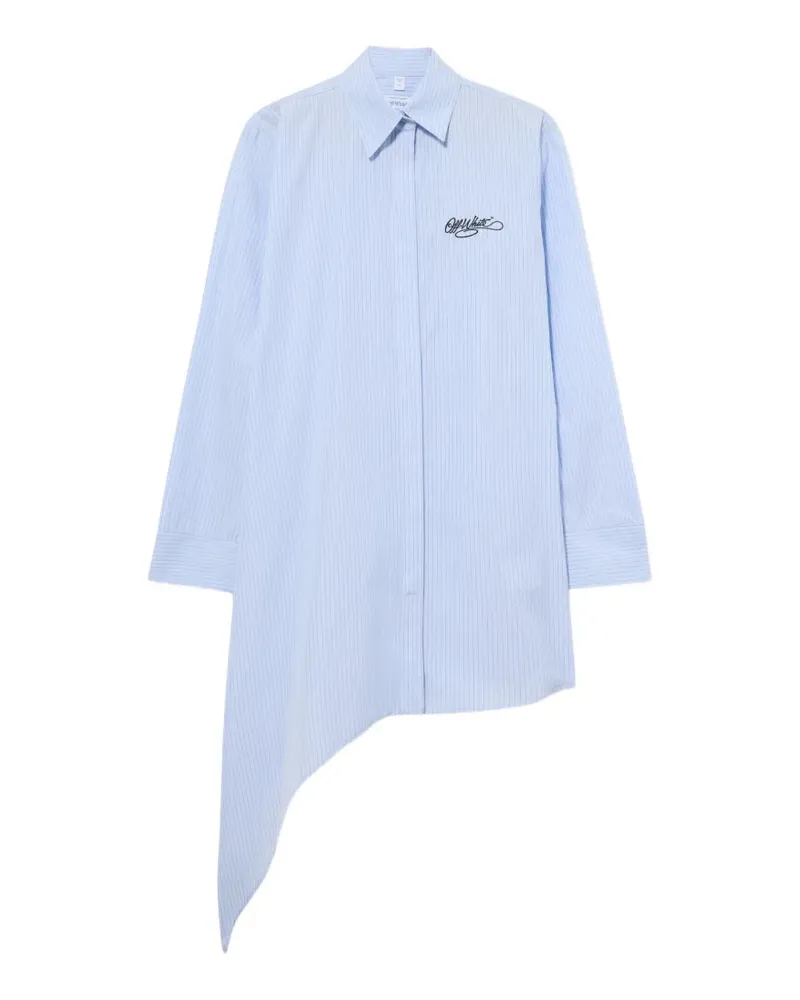 OFF-WHITE Asymmetrisches Hemdkleid - Blau Blau