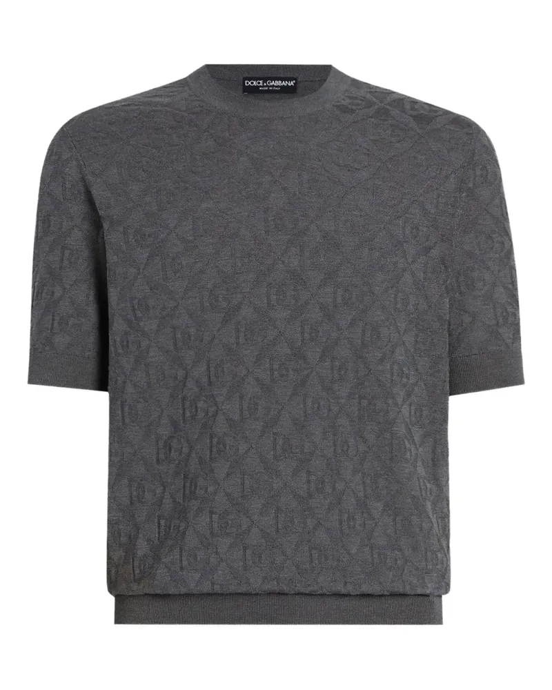 Dolce & Gabbana T-Shirt aus Seide - Grau Grau