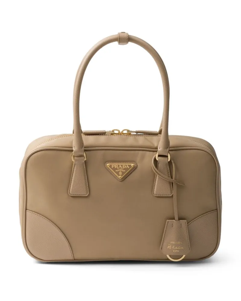 Prada Mittelgroße Re-Edition 1978 Handtasche - Nude Nude