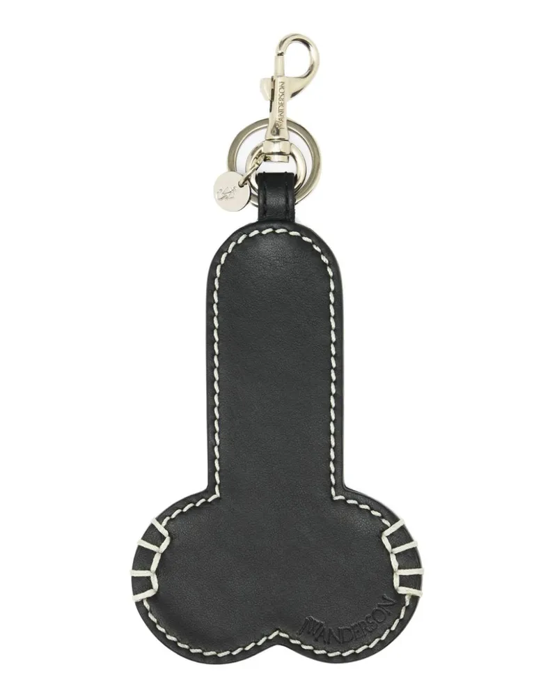 J.W.Anderson Schlüsselanhänger aus Leder - Schwarz Schwarz