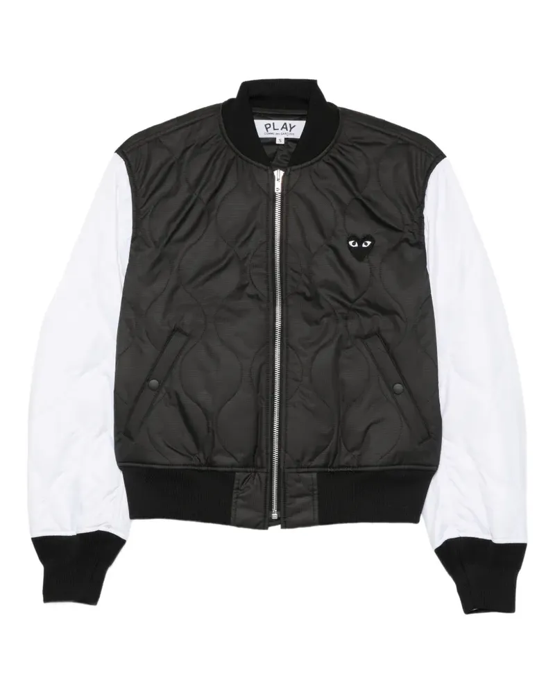 Comme des Garçons Gesteppte Jacke mit Logo-Print - Schwarz Schwarz