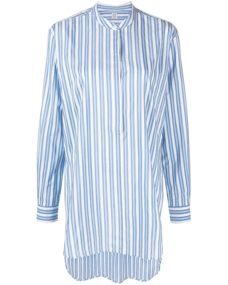 Totême Hemd mit Längsstreifen - Blau Blau