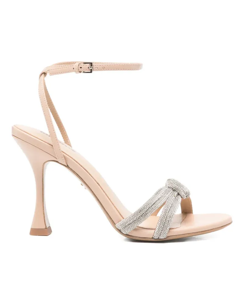 Lola Cruz embellished-knot sandals - Nude Nude