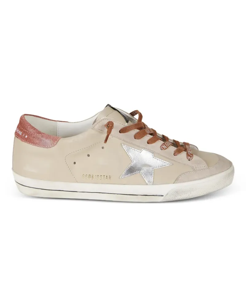 Golden Goose star-detail lace-up sneakers - Nude Nude