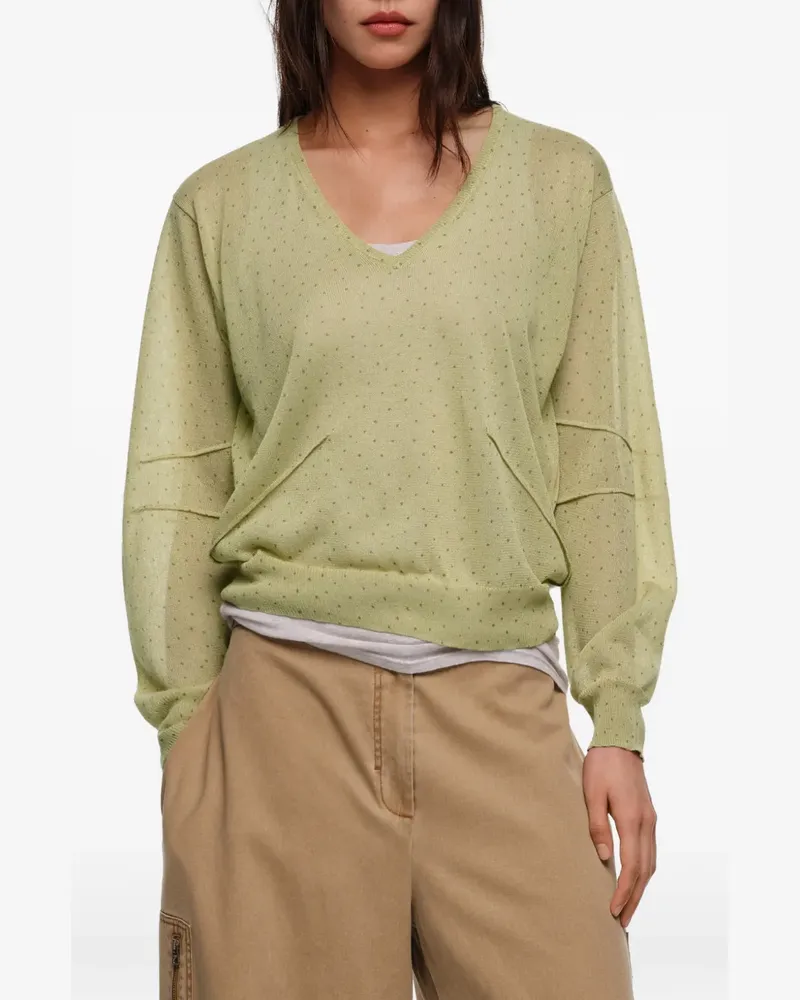 BIMBA Y LOLA Oberteil mit V-Ausschnitt - Grün Grün