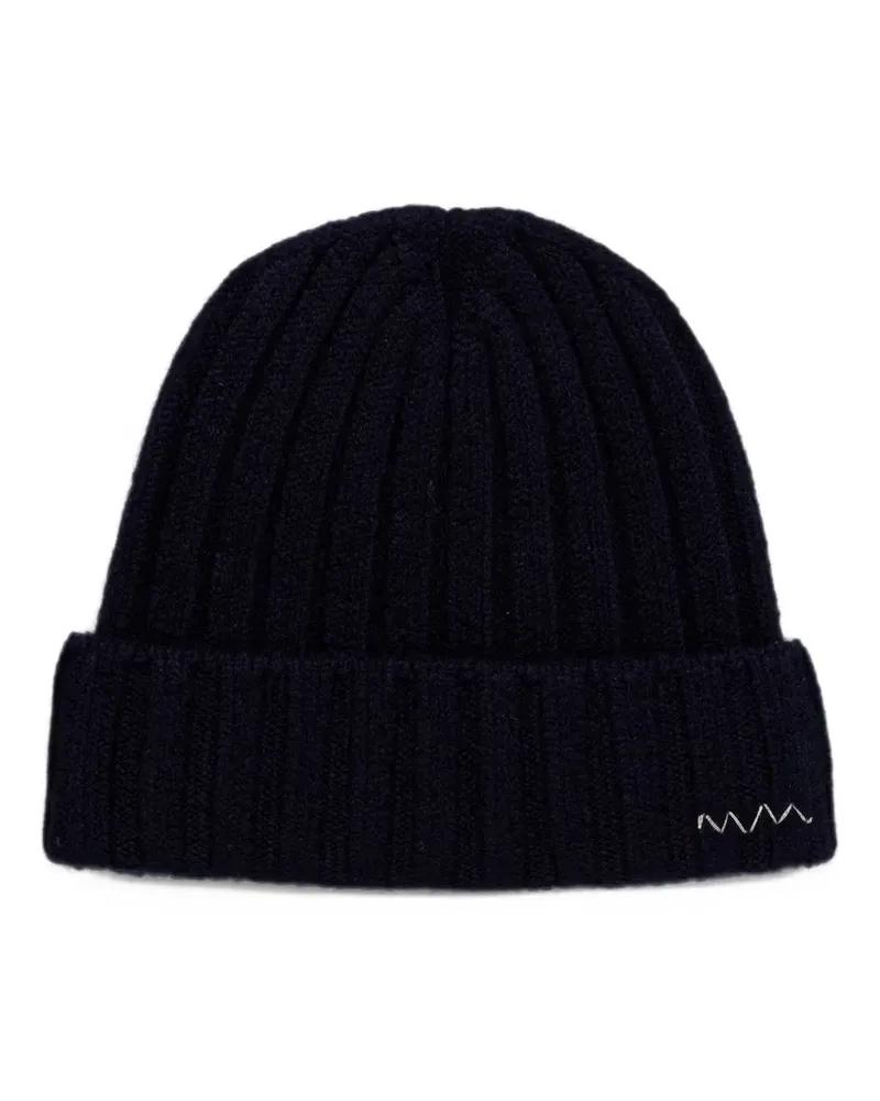 Visvim ribbed-knit beanie hat - Blau Blau