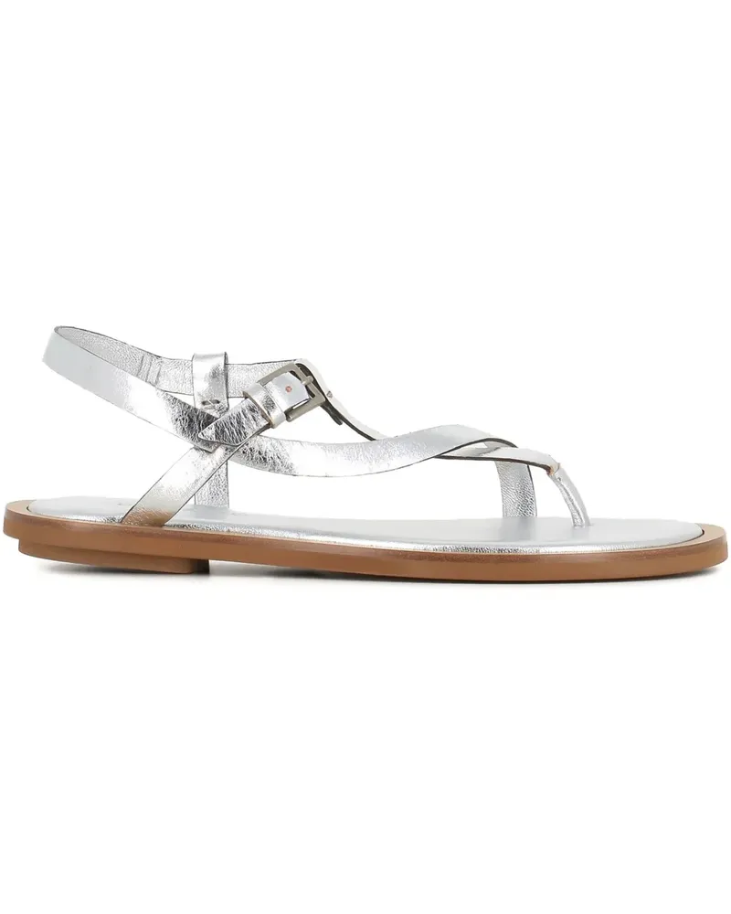 Roberto del Carlo Sandalen mit Knöchelriemen - Silber Silber