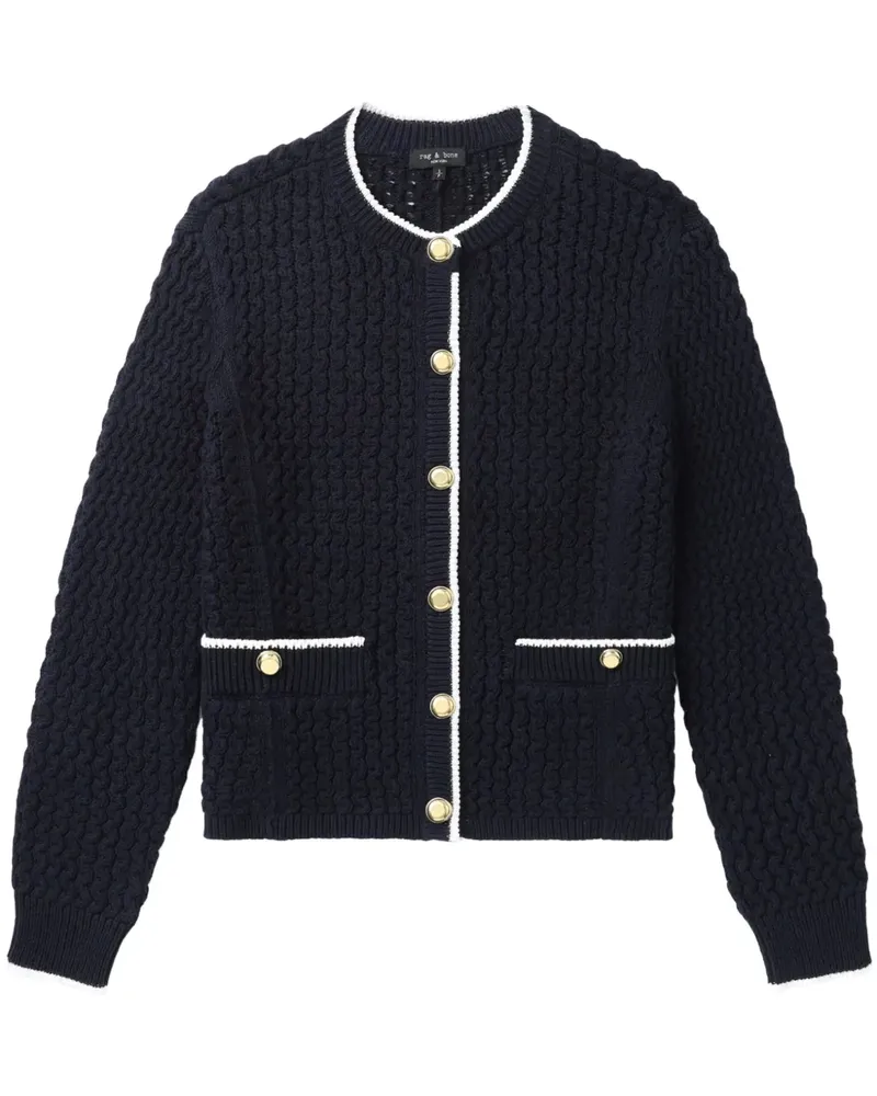 Rag & Bone Cardigan mit Kontrastdetails - Blau Blau