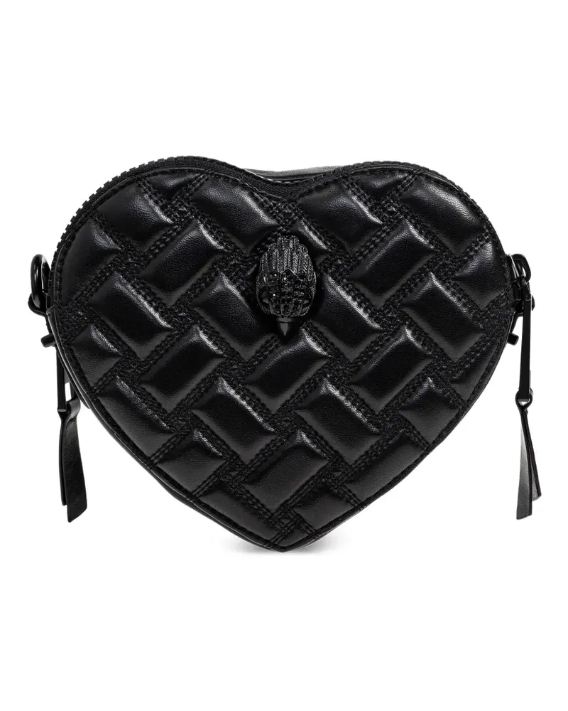 Kurt Geiger Kensington Heart Schultertasche - Schwarz Schwarz