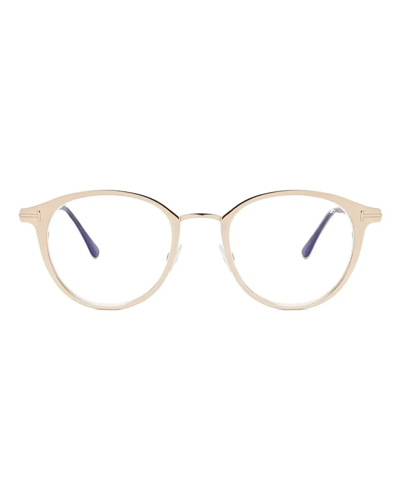 Tom Ford Brille mit rundem Gestell - Nude Nude
