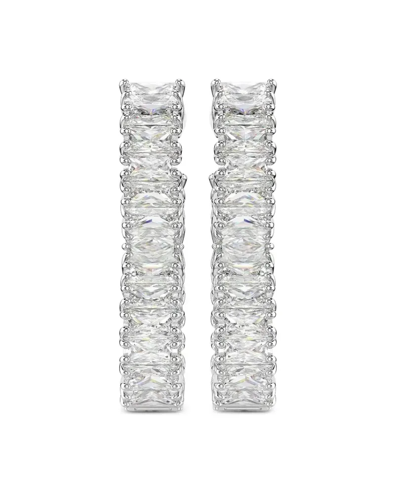 Swarovski Ohrringe mit Kristallen - Silber Silber