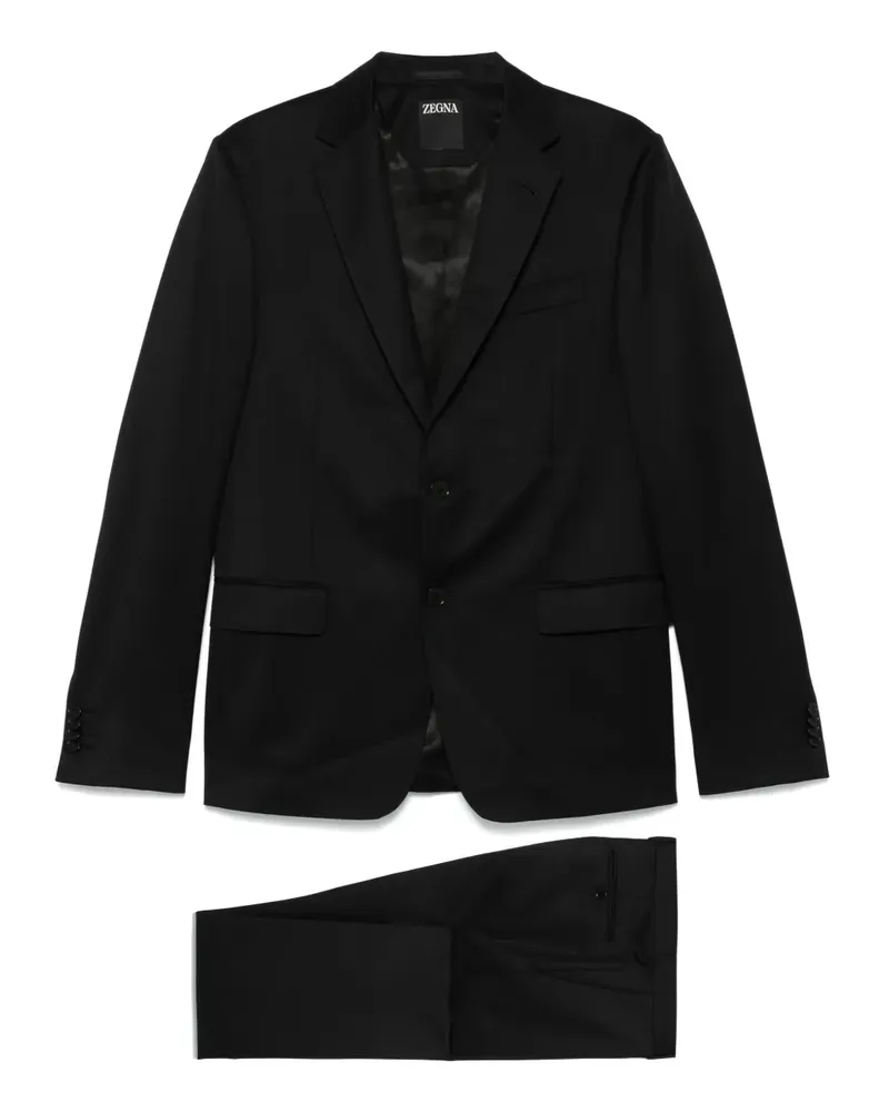 Ermenegildo Zegna Einreihiger Anzug - Schwarz Schwarz
