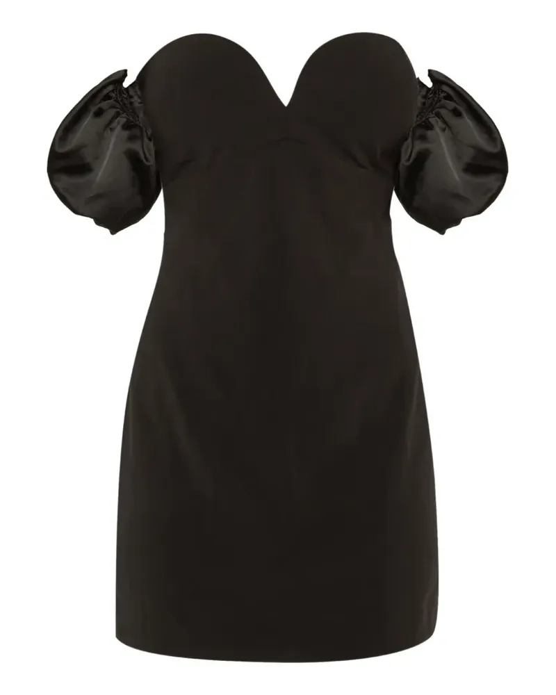 Ronny Kobo Schulterfreies Andrea Minikleid - Schwarz Schwarz