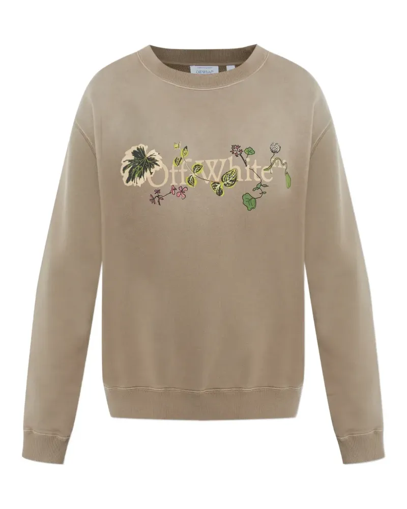 OFF-WHITE Sweatshirt mit Logo - Nude Nude